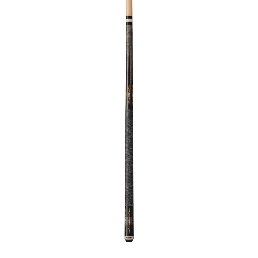 Energy By Players Grey Stained Maple Sneaky Pete Cue with Black/White Linen Wrap - photo 2