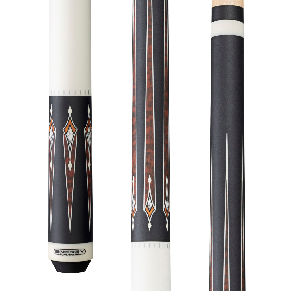 Energy By Players Matte White/Black with Thuya Burl Wrapless Cue - photo 1