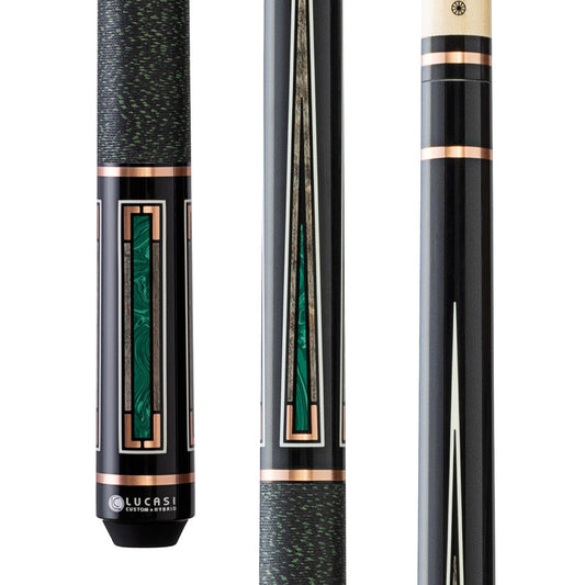 Lucasi Custom Art Deco Rose Gold & Malachite Cue - photo 1