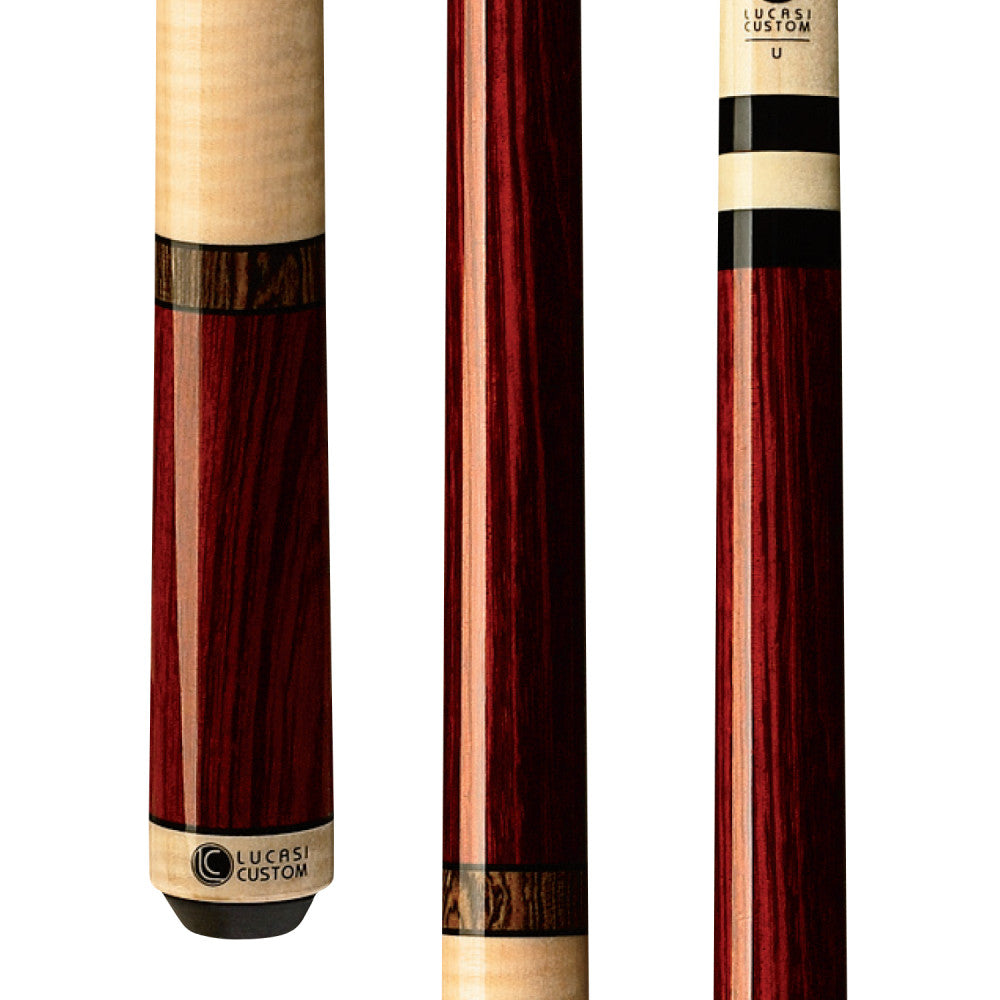 Lucasi Custom Exotic Rengas/Curly Maple Wrapless Cue - photo 1