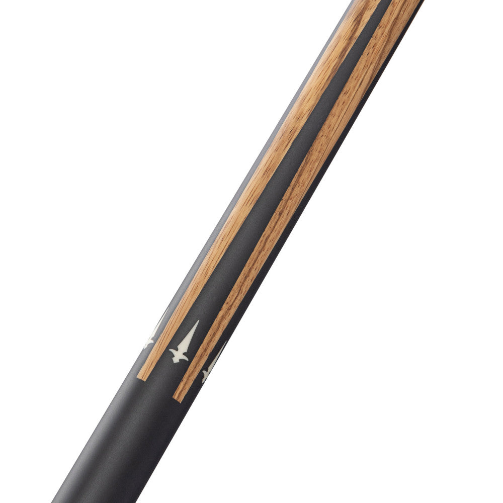 Lucasi Custom Matte Zebrawood & Black/White Inlays Wrapless Cue - photo 5