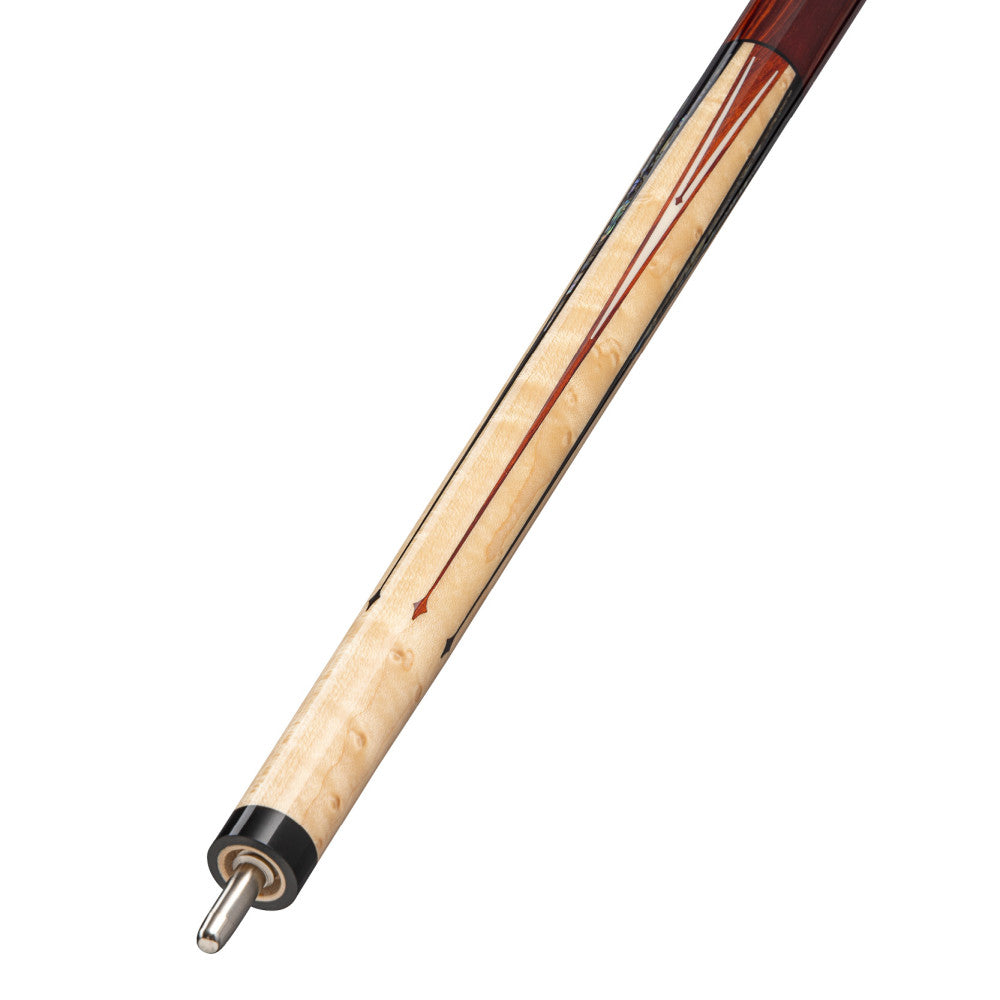 Lucasi Custom Natural Birdseye Maple & Black/White Mother of Pearl Inlays Wrapless Cue - photo 4