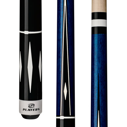 Players Blue & White Diamond Wrapless Cue - photo 1