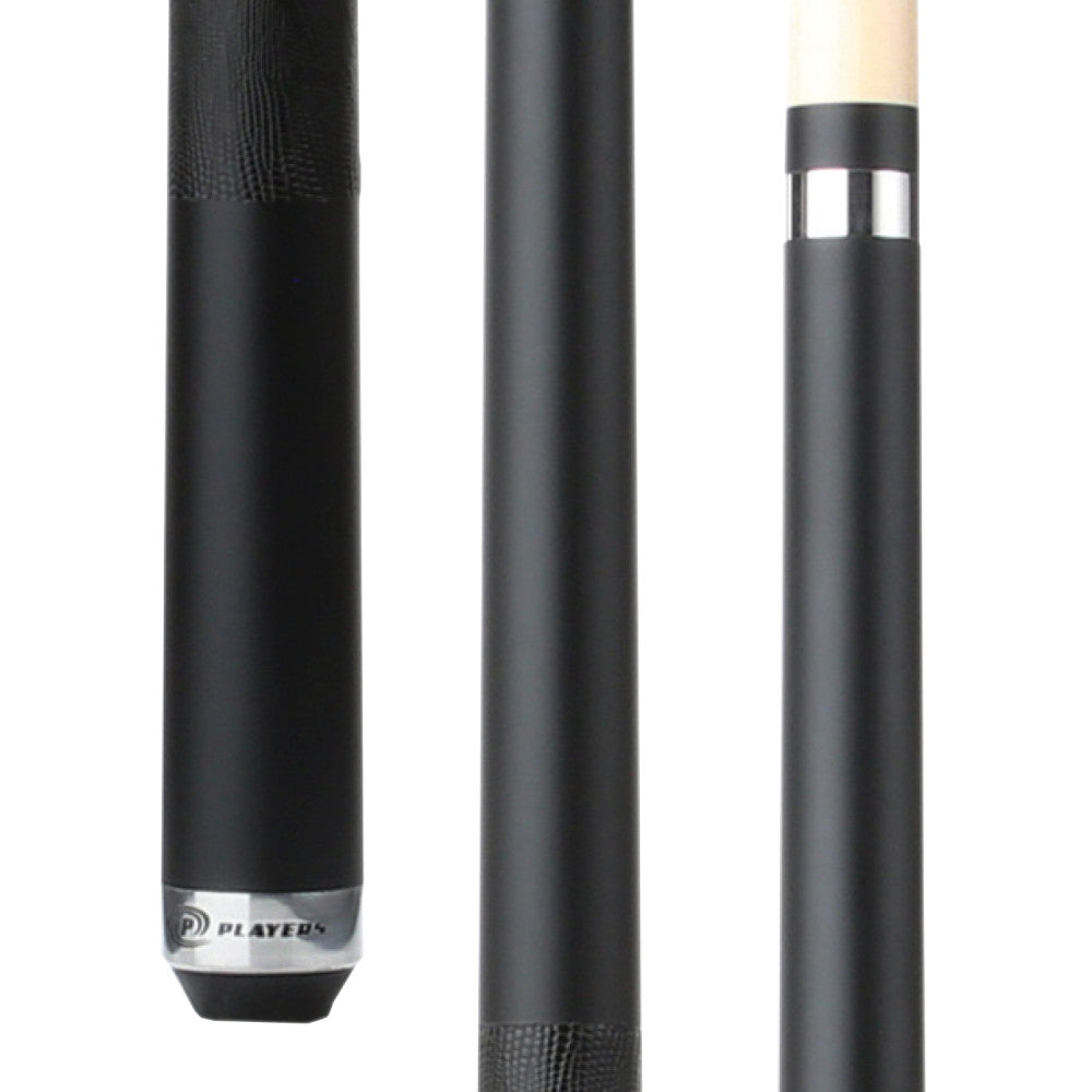 Players Onyx Black Matte Cue with Embossed Leather Wrap - photo 1