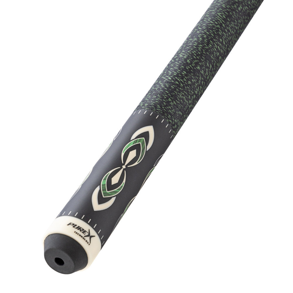 Pure X Matte Black & Malachite/White Cue with Black & Green Linen Wrap - photo 3