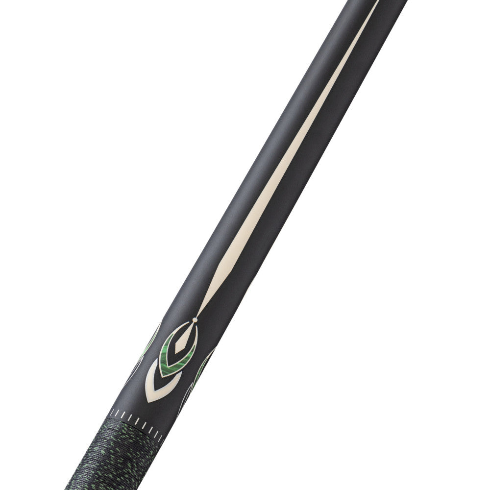 Pure X Matte Black & Malachite/White Cue with Black & Green Linen Wrap - photo 5