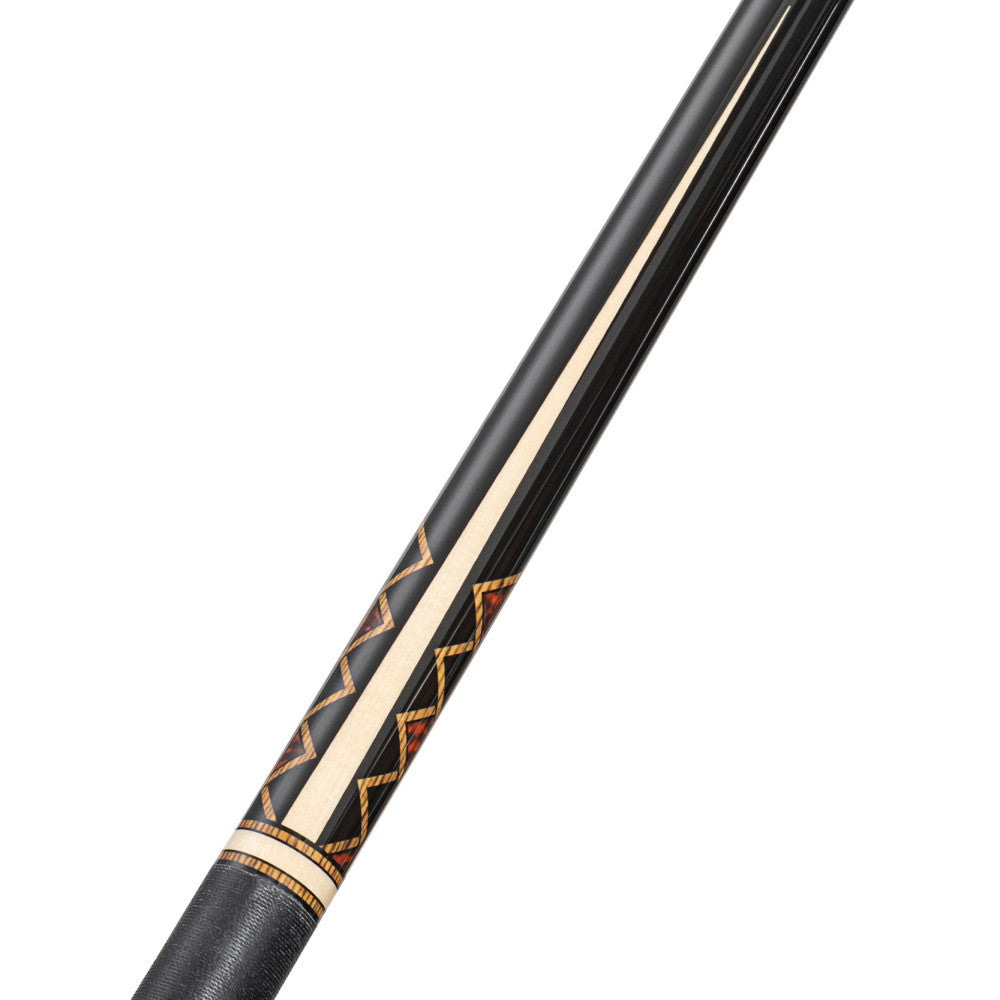 Pure X Midnight Black/Natural Maple and Bocote/Thuya Burl Cue with Black Linen Wrap - photo 5