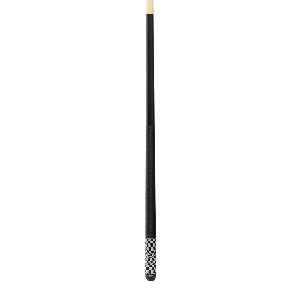 Rage Black Checker Flag Cue with Black Linen Wrap - photo 2