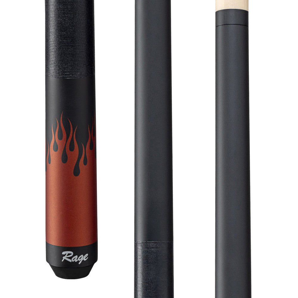 Rage Black Flames Cue with Black Linen Wrap - photo 1