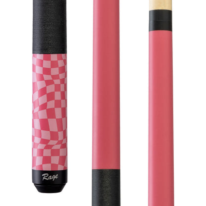 Rage Dark Fuchsia Checker Flag Cue with Black Linen Wrap - photo 1