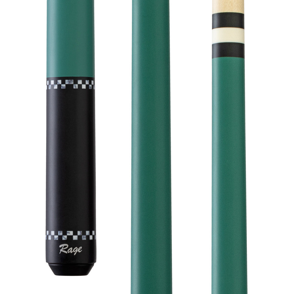 Rage Forest Green Checkers Wrapless Cue - photo 1