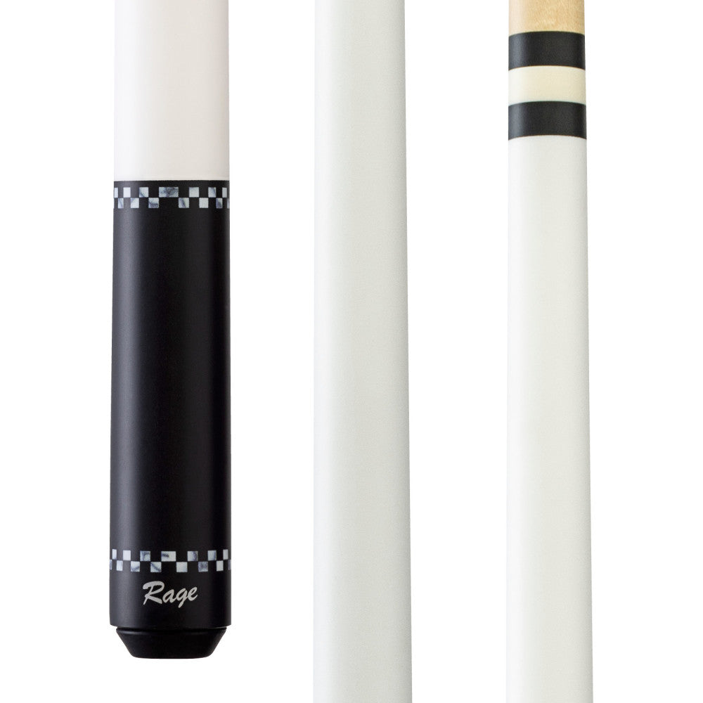 Rage White Checkers Wrapless Cue - photo 1